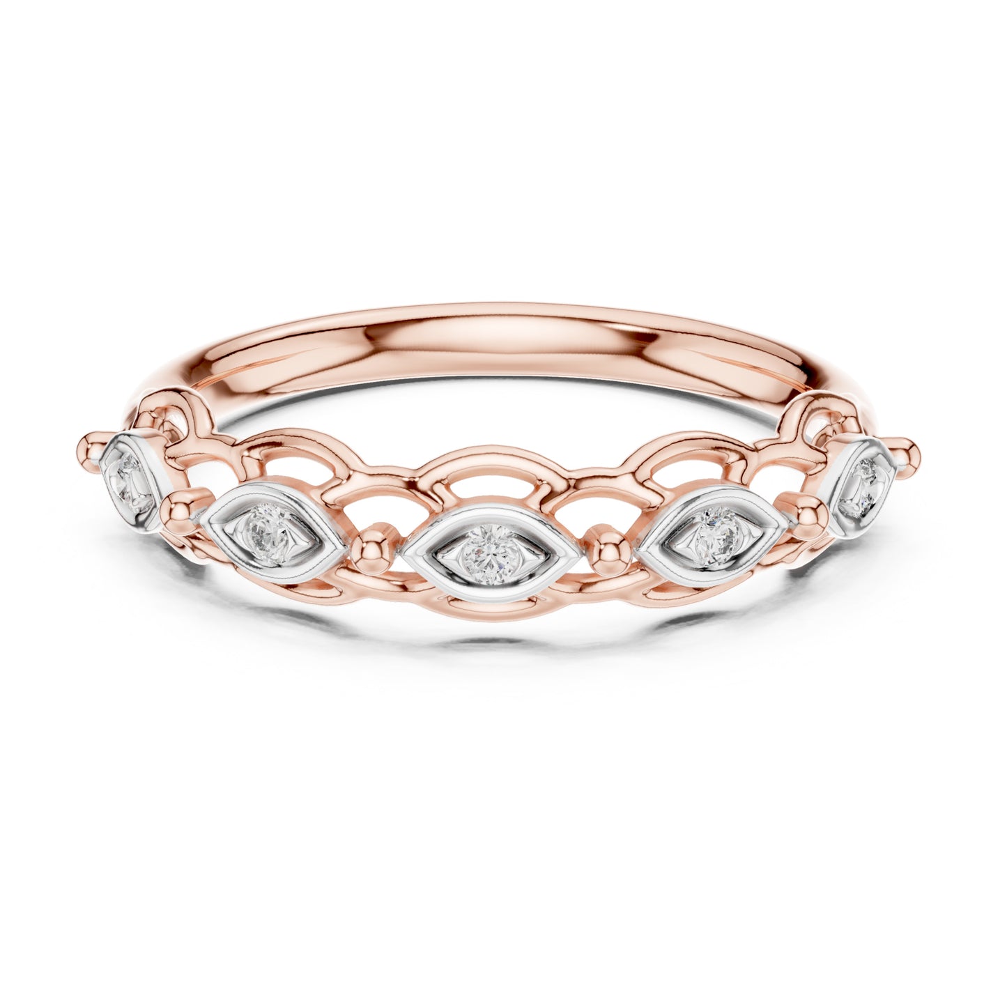 Isla Round Lab Grown Diamond Half Eternity Ring