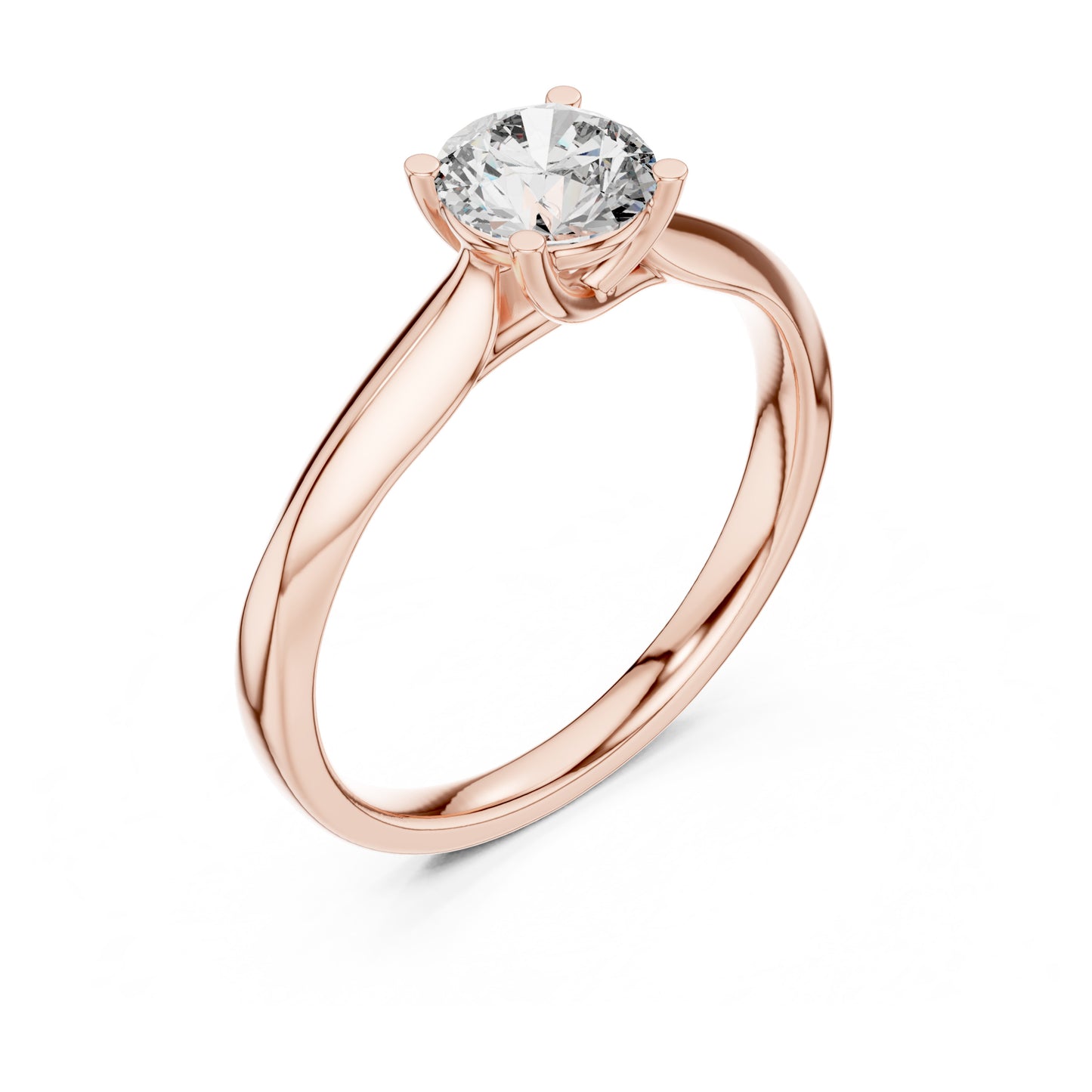 Clara 0.50ct Round Lab Grown Diamond Claw Solitaire Engagement Ring
