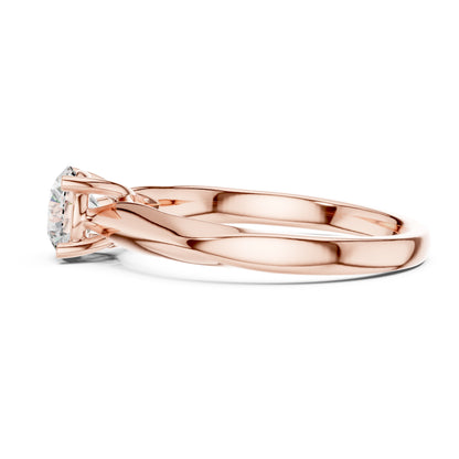 Clara 0.50ct Round Lab Grown Diamond Claw Solitaire Engagement Ring