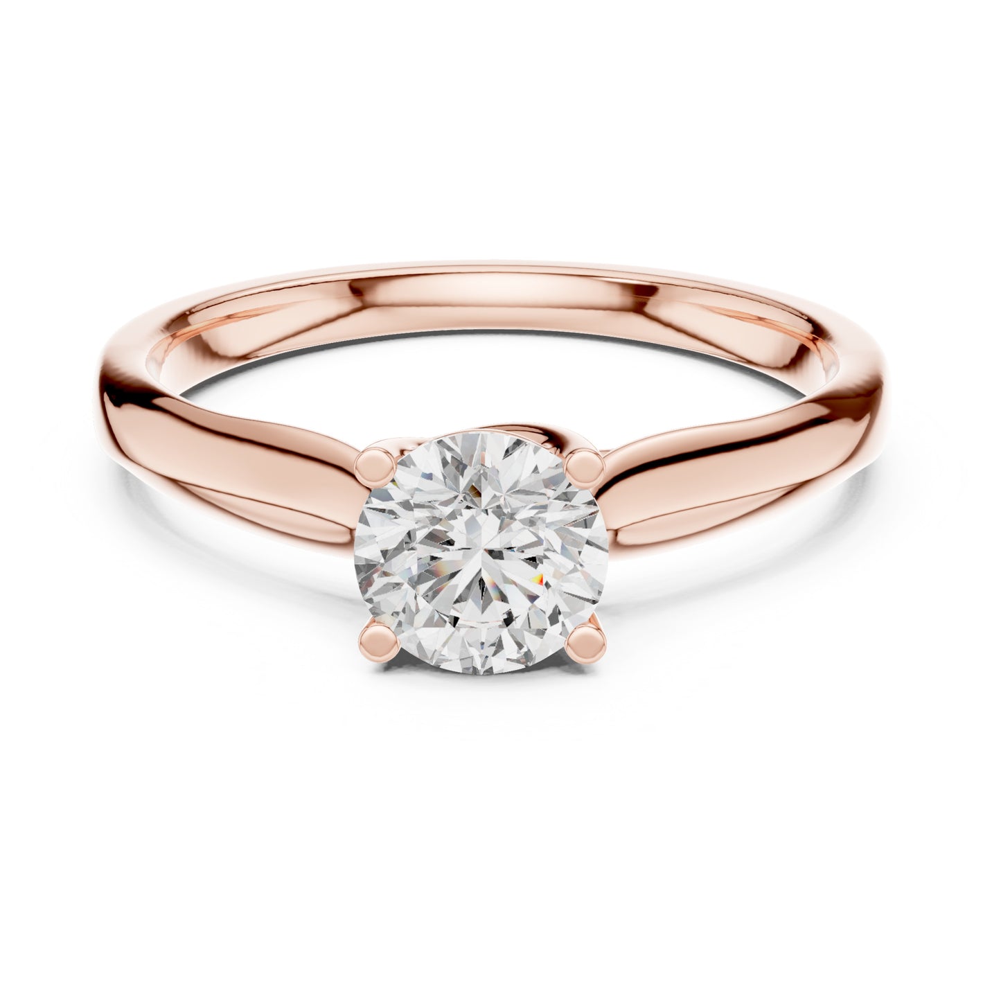 Clara 0.50ct Round Lab Grown Diamond Claw Solitaire Engagement Ring