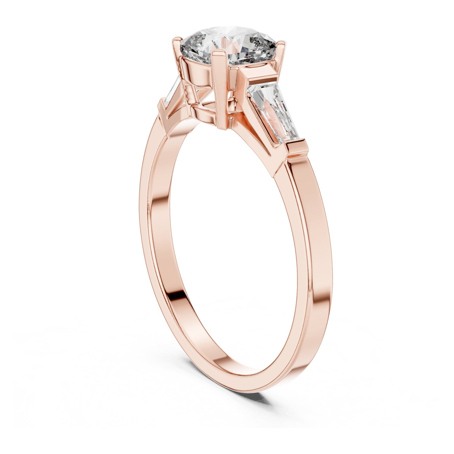 Vera 2 Carat Cushion Lab Grown Diamond Three Stone Ring