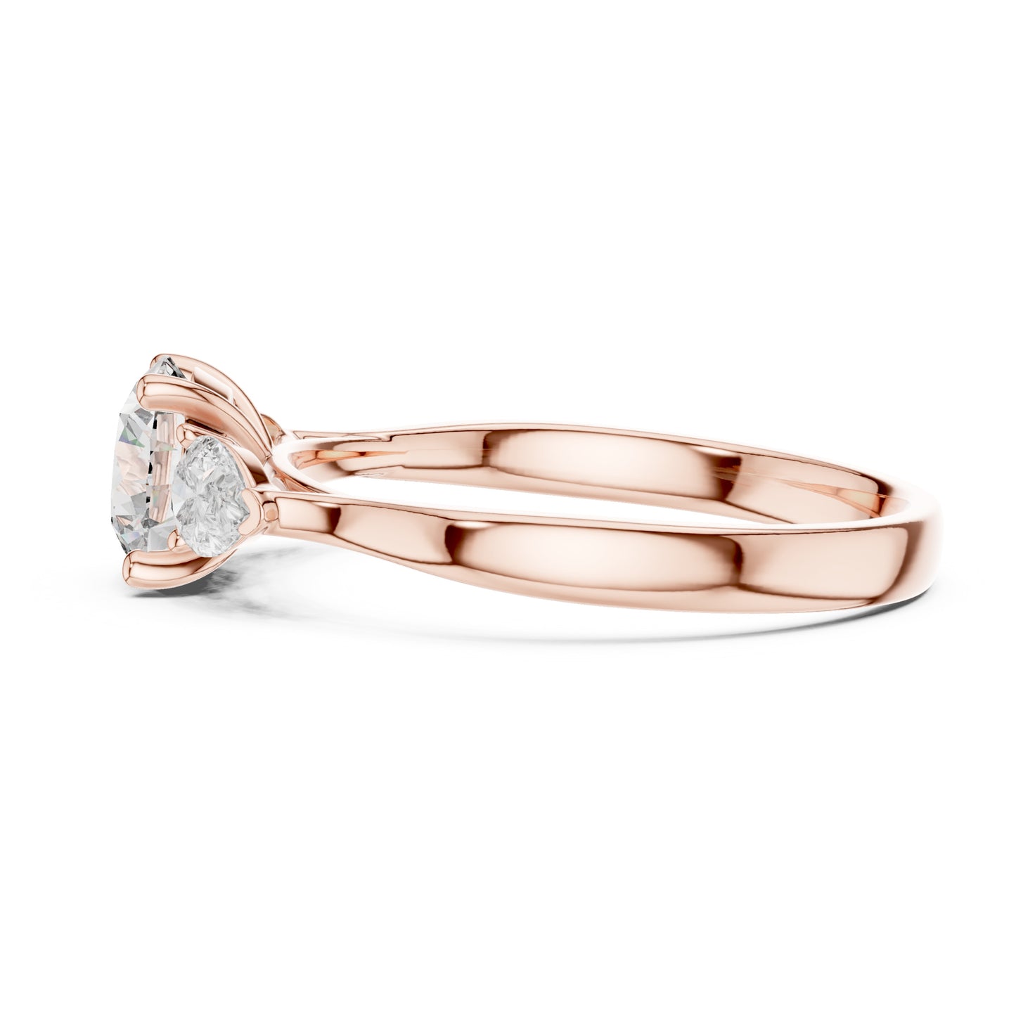 Sienna 1.5 Carat Round Lab Grown Diamond Three Stone Ring