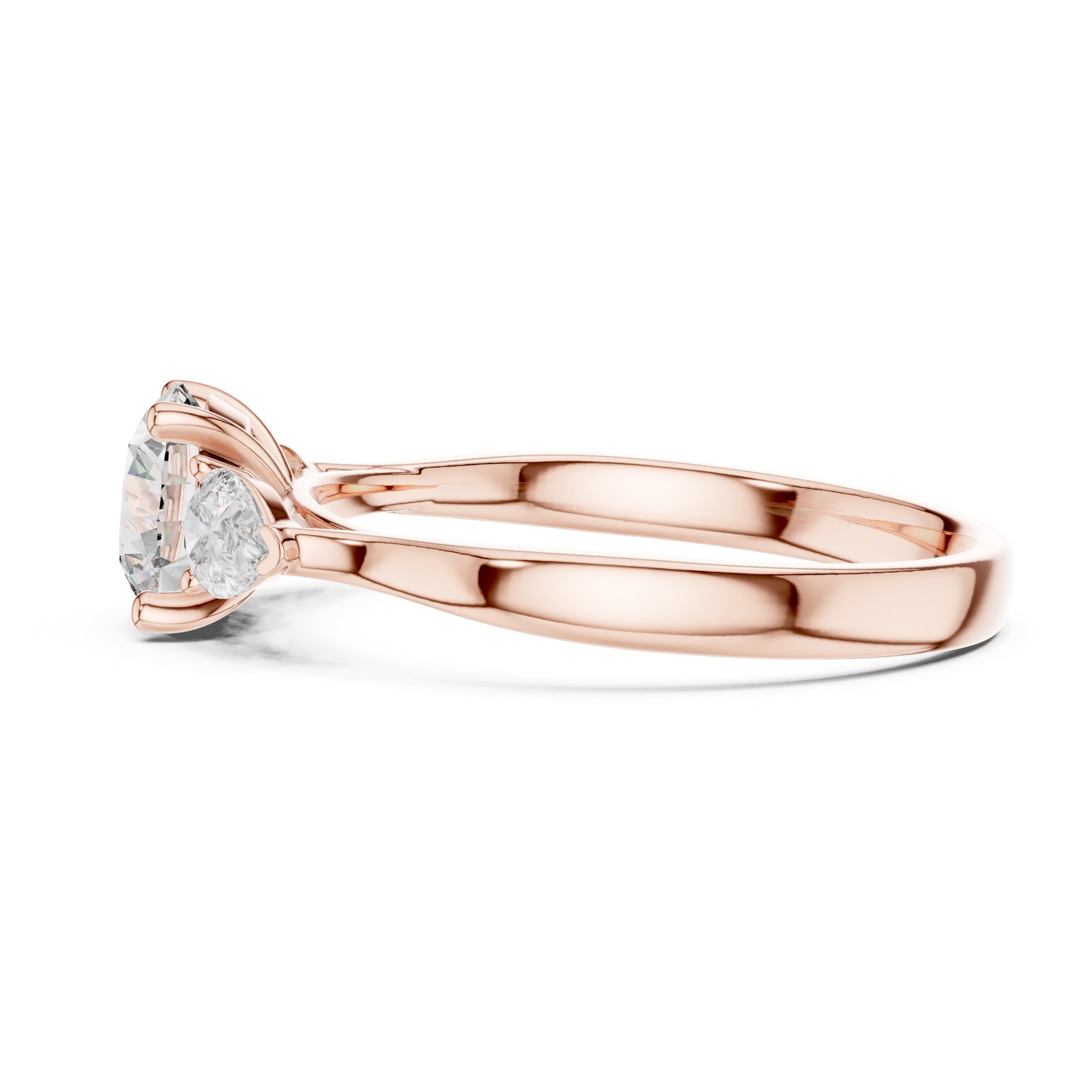 Sienna 1.5 Carat Round Lab Grown Diamond Three Stone Ring