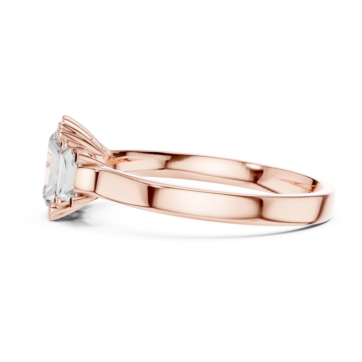 Vera Round Coloured Stone Three Stone Ring