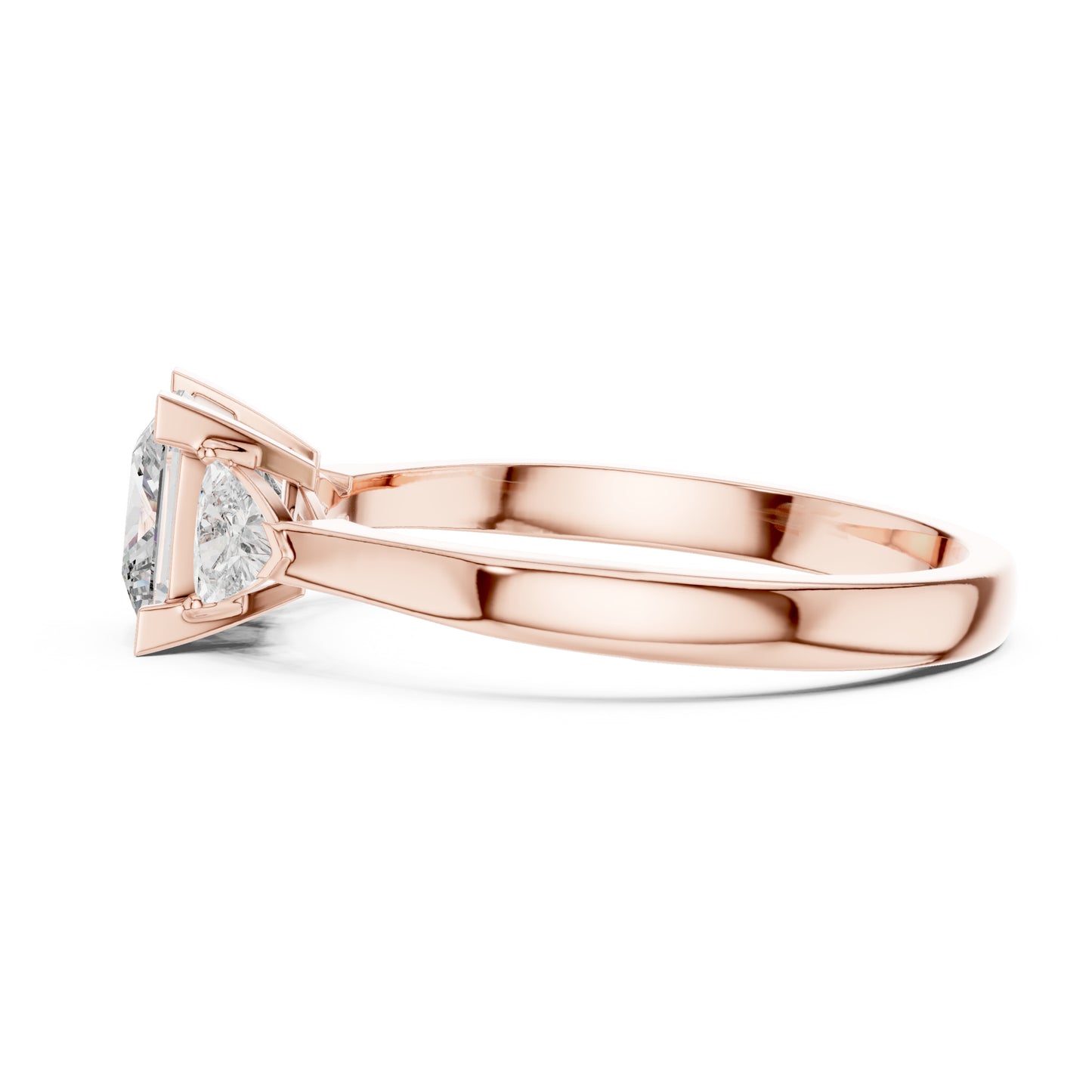 Vera 1 Carat Princess Lab Grown Diamond Three Stone Ring