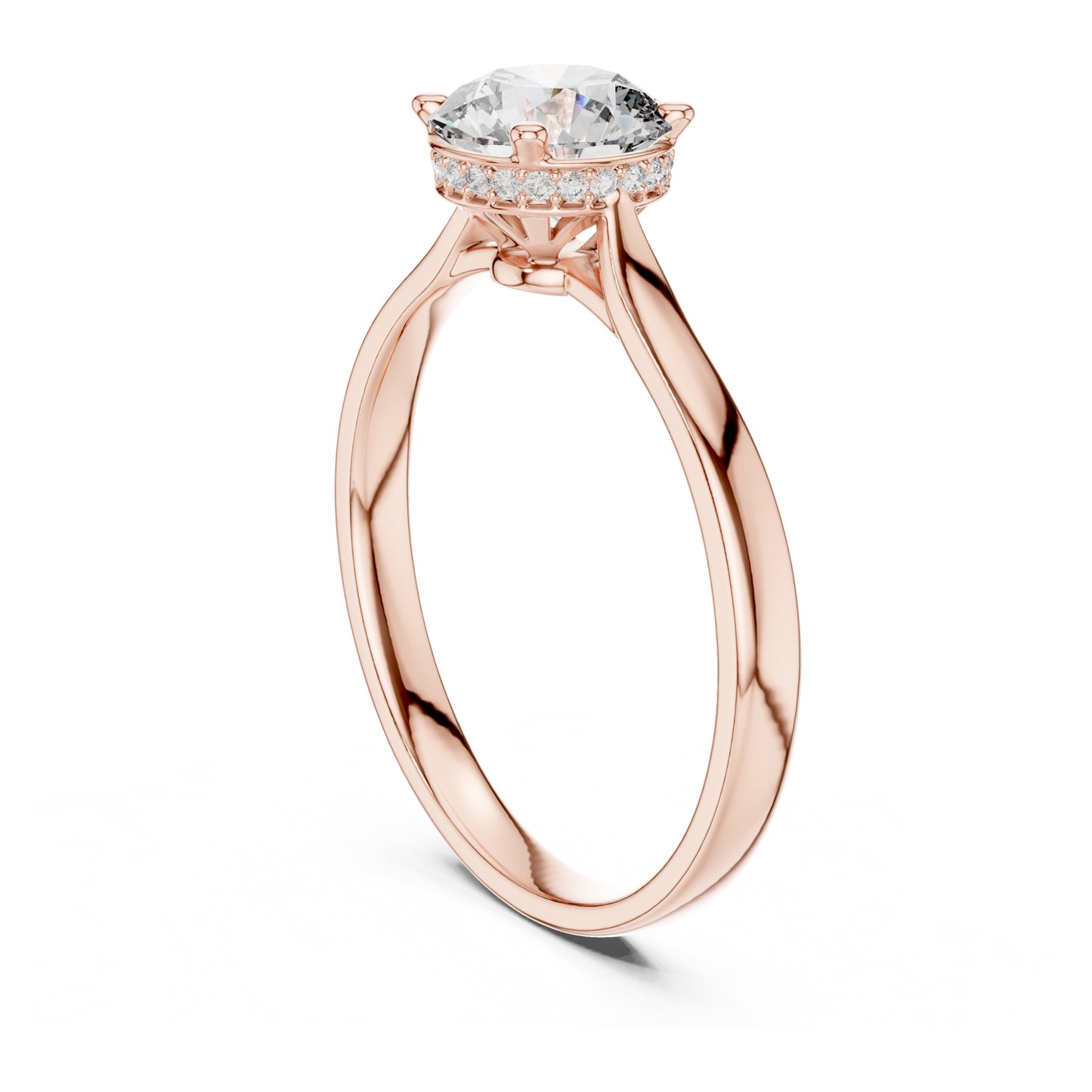 Celeste 1 Carat Round Lab Grown Diamond Engagement Ring