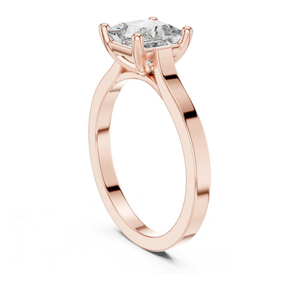 Vera 1 Carat Princess Lab Grown Diamond Solitaire Engagement Ring