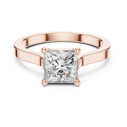 Vera 1 Carat Princess Lab Grown Diamond Solitaire Engagement Ring