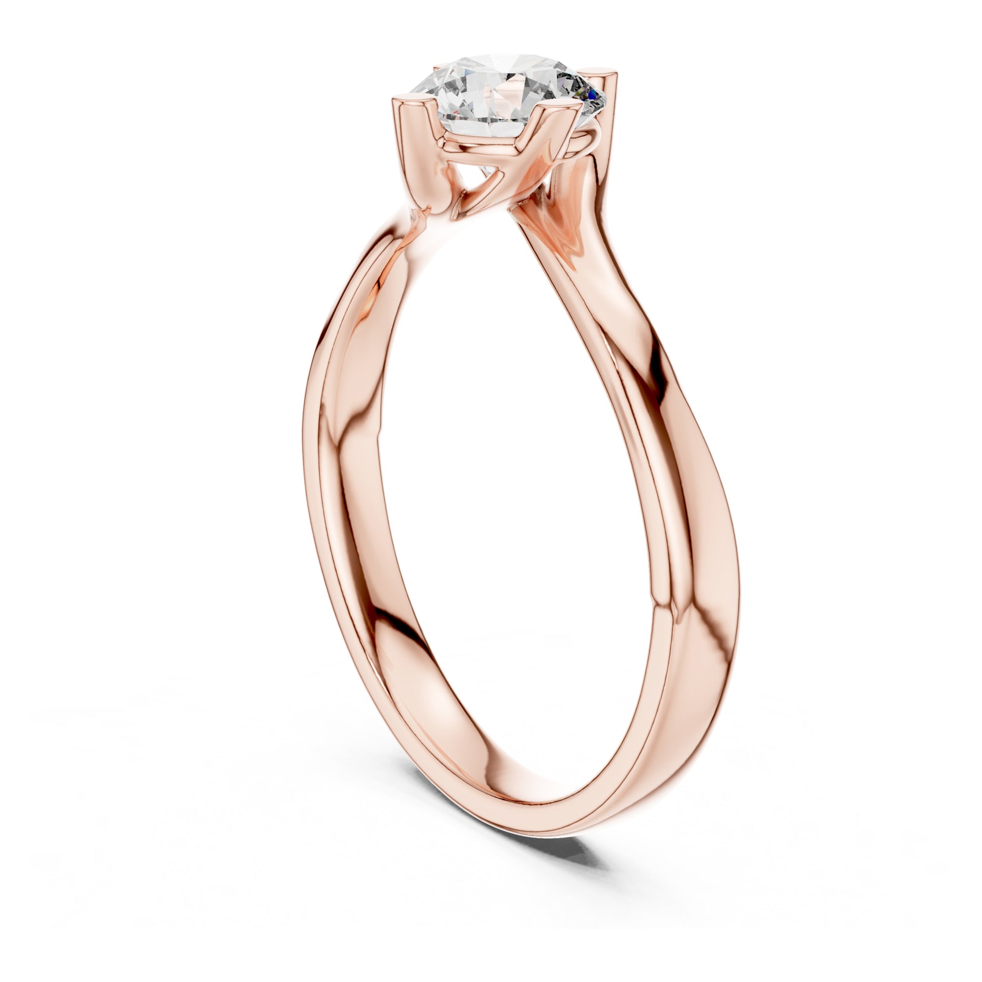 Clara 0.50ct Round Lab Grown Diamond Bezel Solitaire Engagement Ring