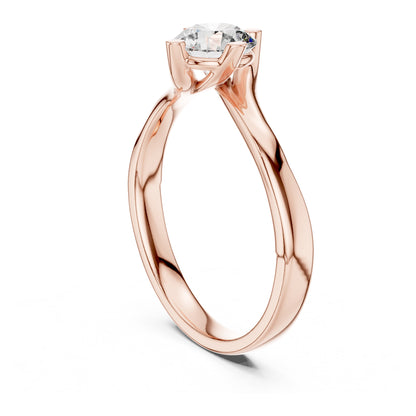 Clara 0.50ct Round Lab Grown Diamond Bezel Solitaire Engagement Ring