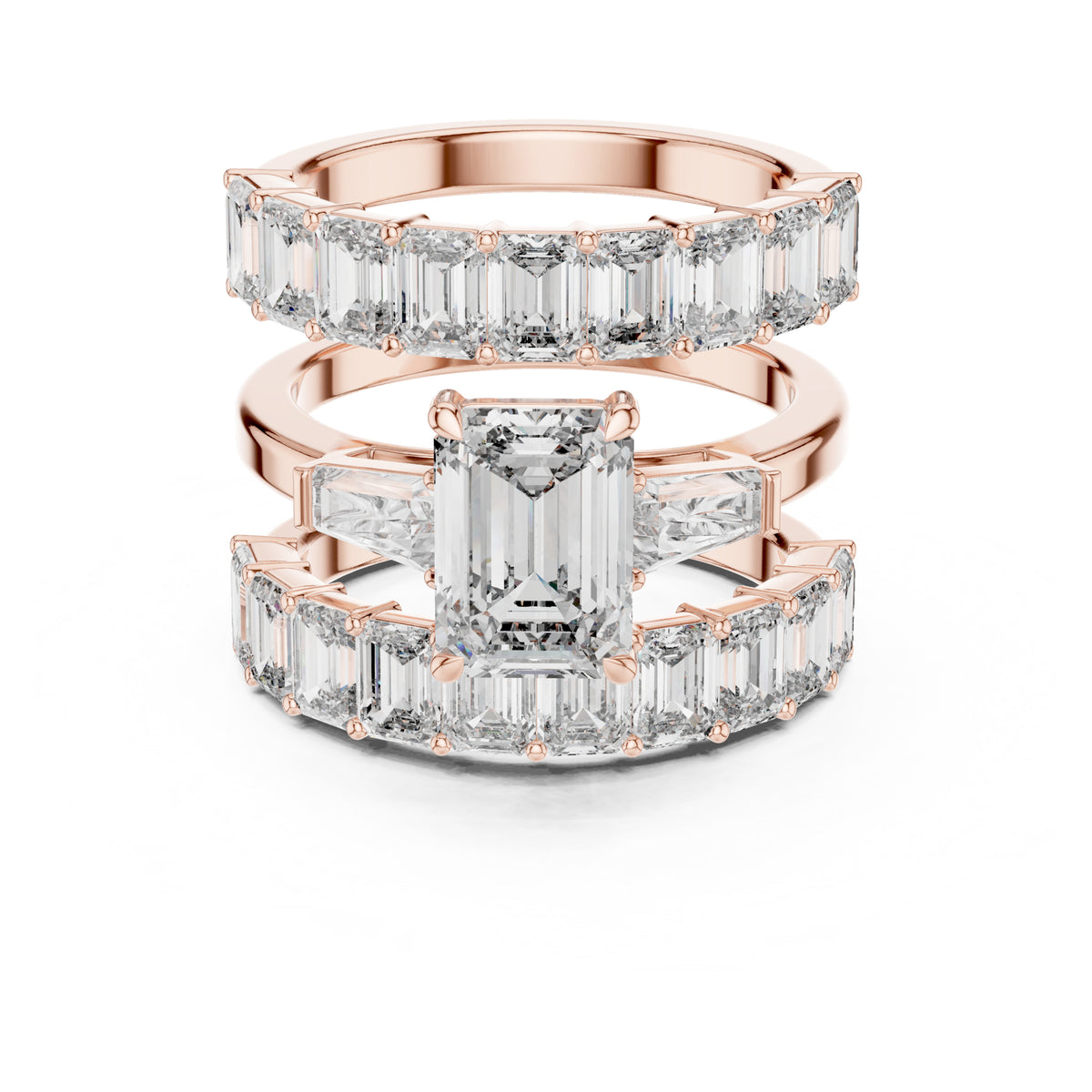 Vera 2 Carat Emerald Lab Grown Diamond Eternity Ring