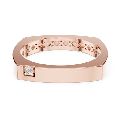 Vera Round Lab Grown Diamond Claw Geometric Ring