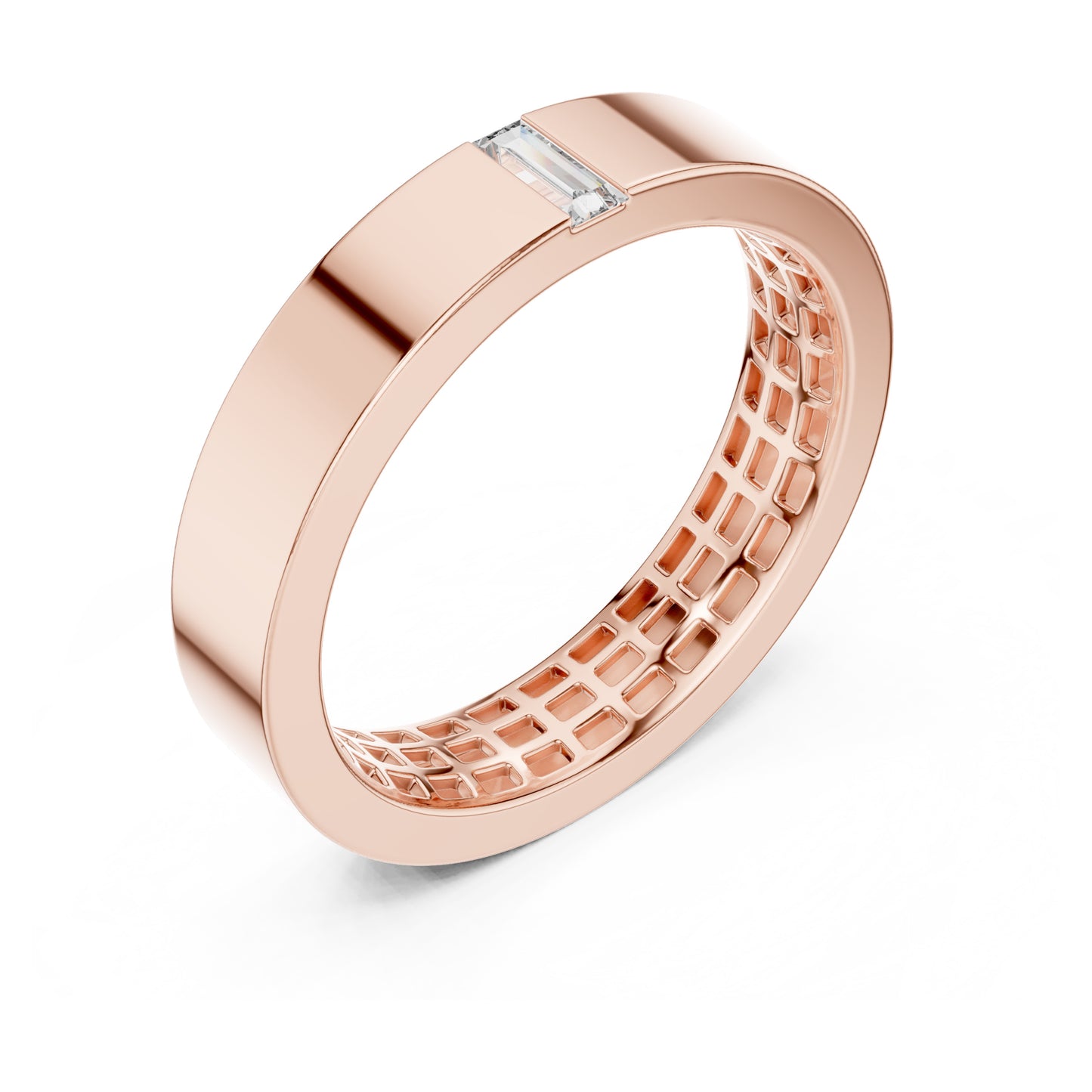 Vera Baguette Lab Grown Diamond Wedding Band
