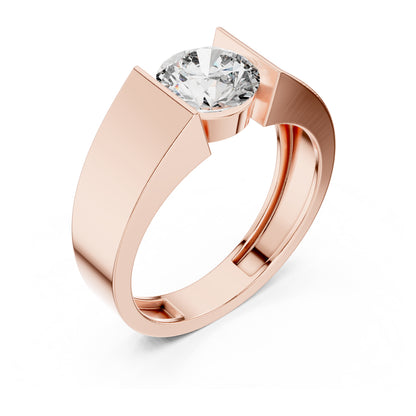 Vera 1.5 Carat Round Lab Grown Diamond Geometric Ring