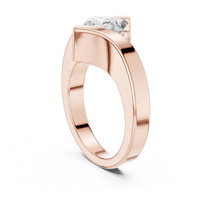 Isla 2 Carat Princess Lab Grown Diamond Bezel Ring