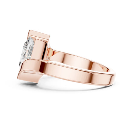 Isla 2 Carat Princess Lab Grown Diamond Bezel Ring