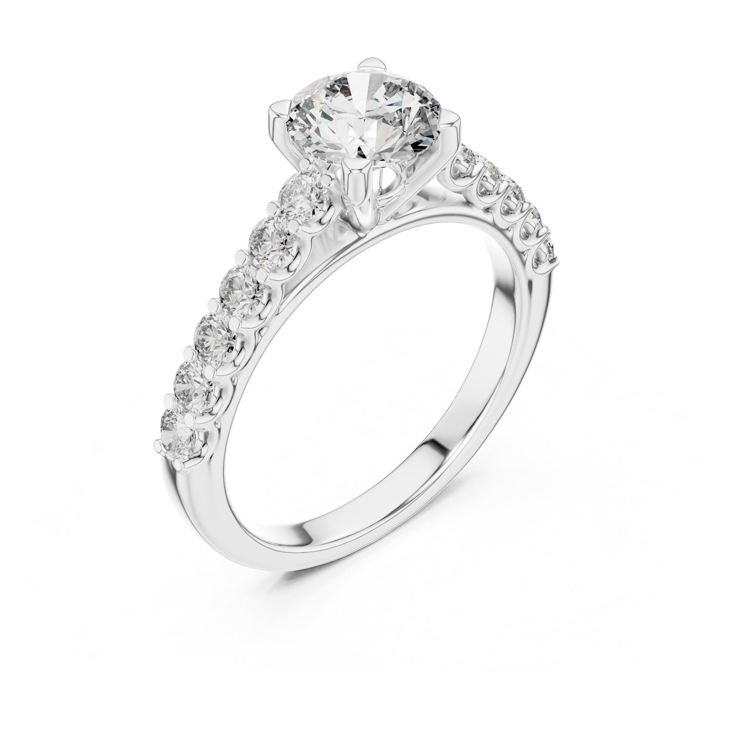 Sienna 1 Carat Round Lab Grown Diamond Engagement Ring