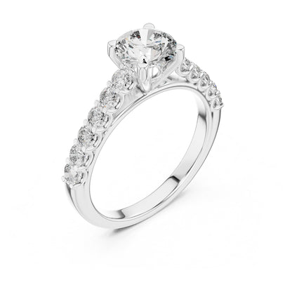 Sienna 1 Carat Round Lab Grown Diamond Engagement Ring