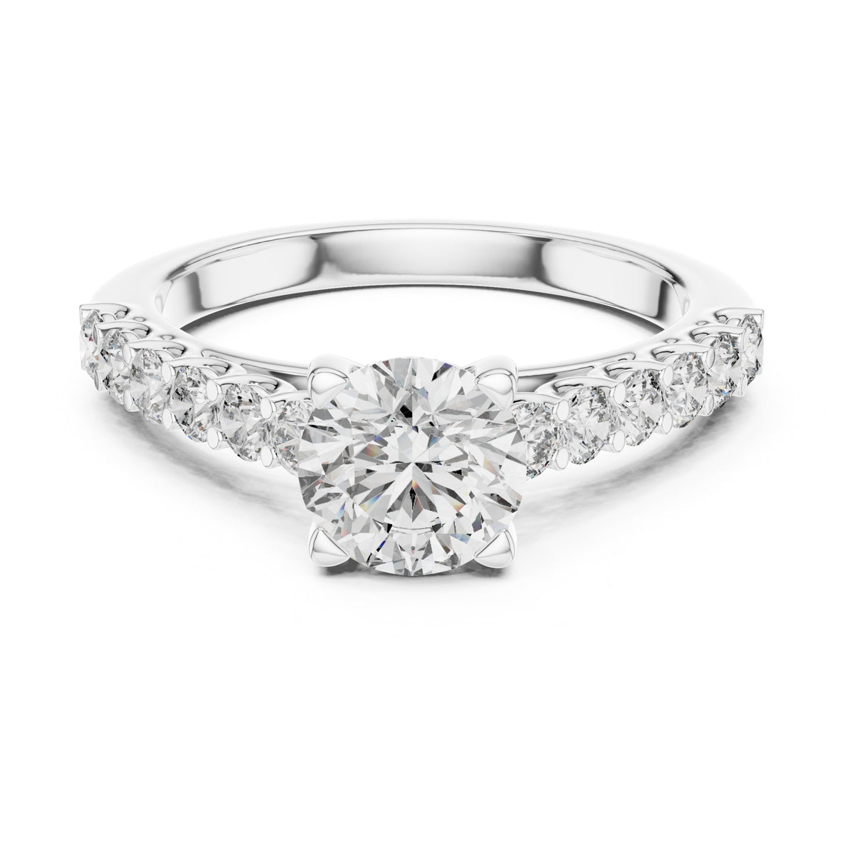 Sienna 1 Carat Round Lab Grown Diamond Engagement Ring
