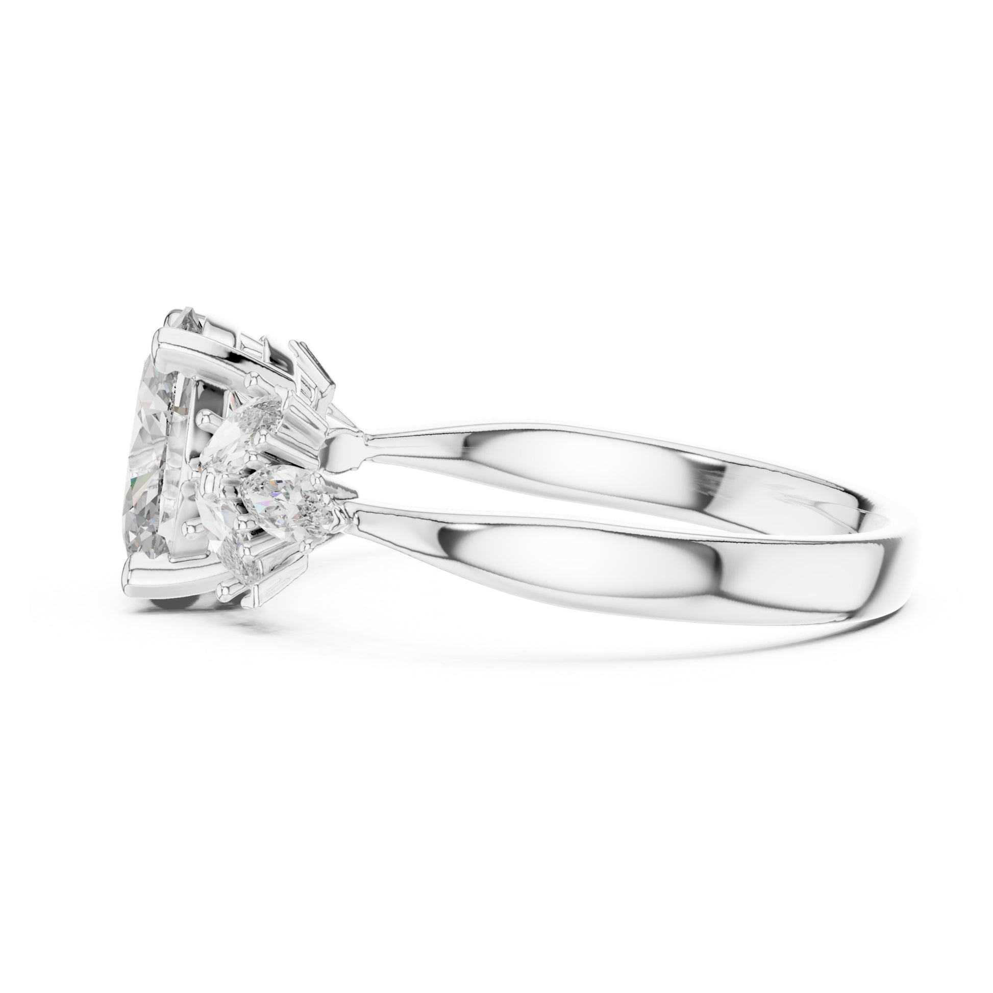 Flora 1 Carat Oval Lab Grown Diamond Engagement Ring