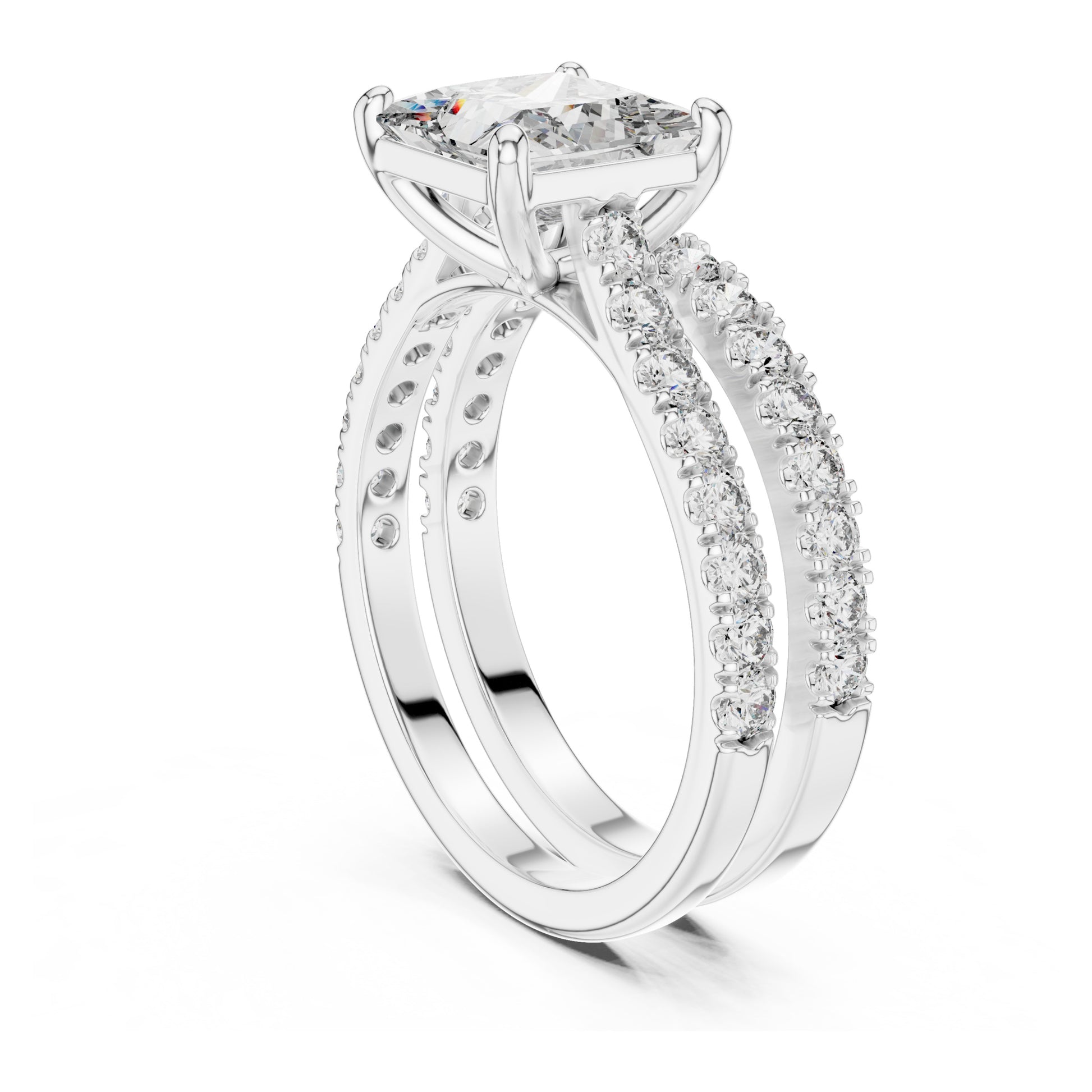 Vera 1.5 Carat Princess Lab Grown Diamond Engagement Ring