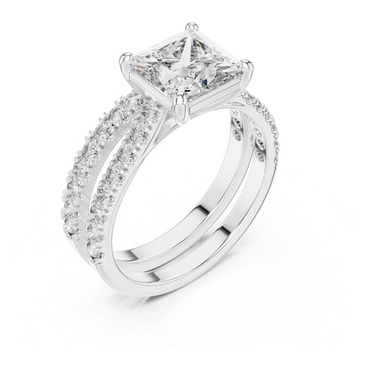 Vera 1.5 Carat Princess Lab Grown Diamond Engagement Ring