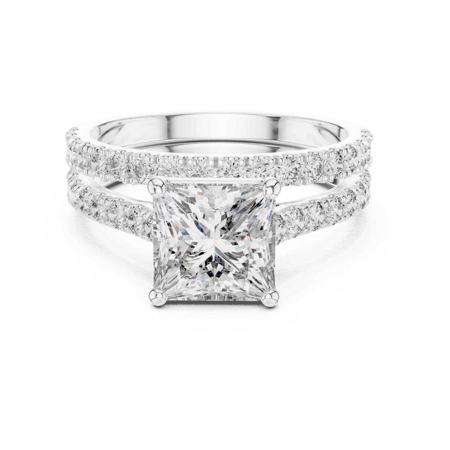 Vera 1.5 Carat Princess Lab Grown Diamond Engagement Ring