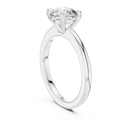 Clara 1.5 Carat Round Lab Grown Diamond Claw Solitaire Engagement Ring