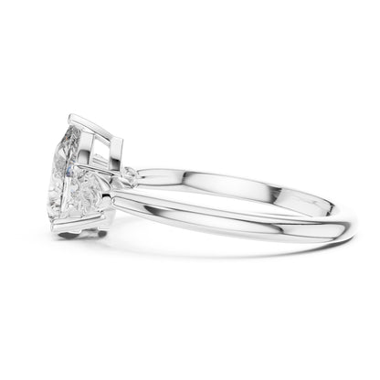 Sienna 1 Carat Pear Lab Grown Diamond Graduated Three Stone Ring