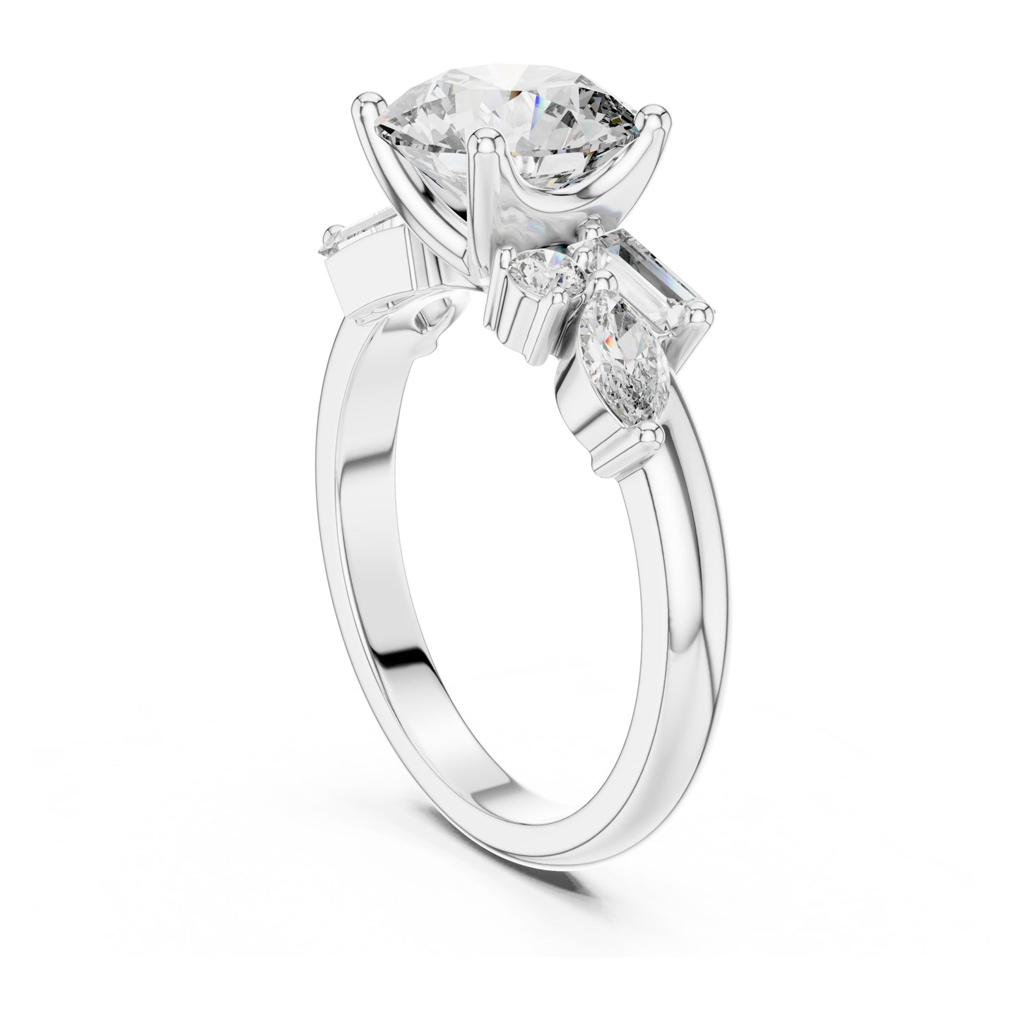 Nova 2 Carat Round Lab Grown Diamond Engagement Ring