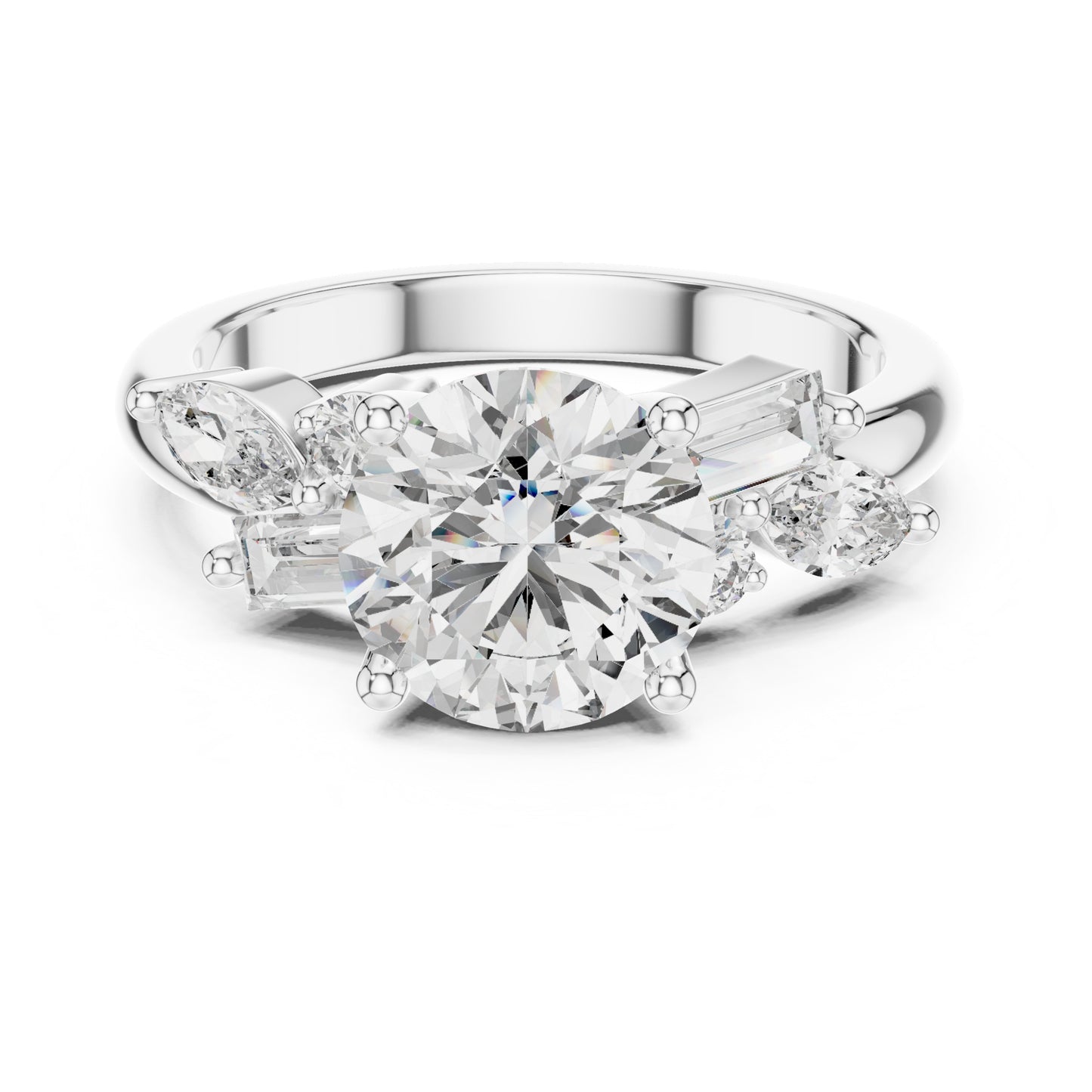 Nova 2 Carat Round Lab Grown Diamond Engagement Ring