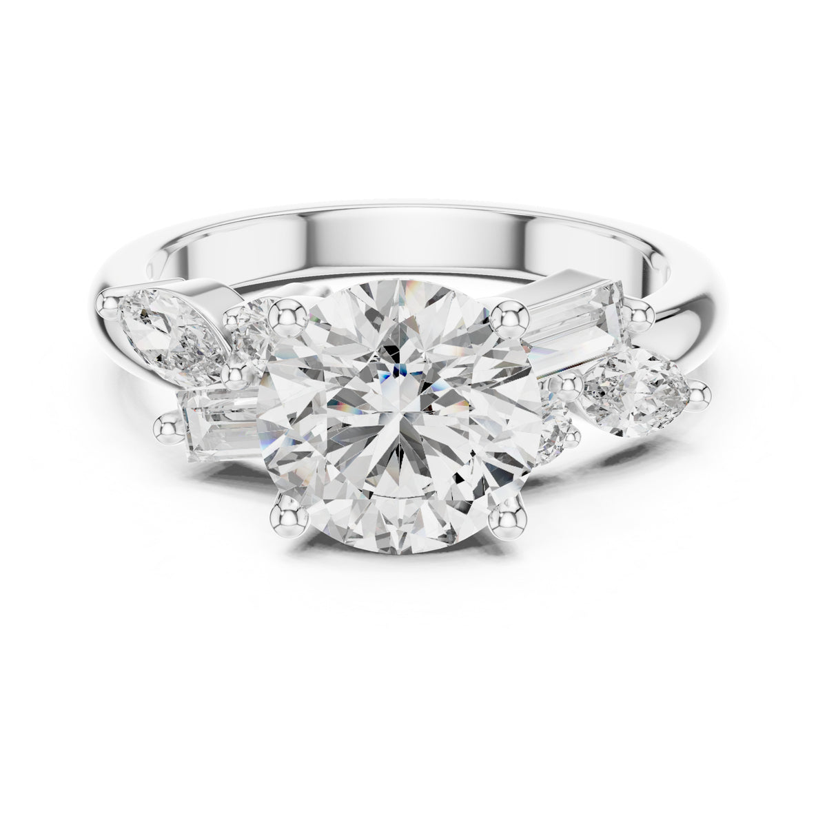 Nova 2 Carat Round Lab Grown Diamond Engagement Ring