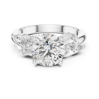 Nova 2 Carat Round Lab Grown Diamond Engagement Ring