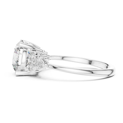 Sienna 2 Carat Round Lab Grown Diamond Pear Engagement Ring