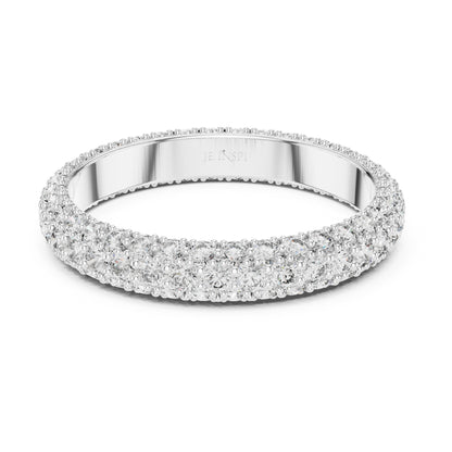 Aurora 1.5 Carat Round Lab Grown Diamond Domed Eternity Ring