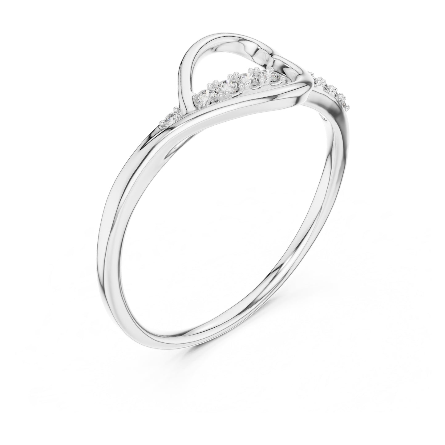 Livia Round Lab Grown Diamond Pave Crossover Ring