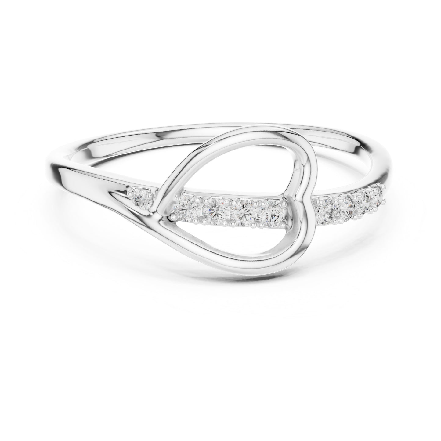 Livia Round Lab Grown Diamond Pave Crossover Ring