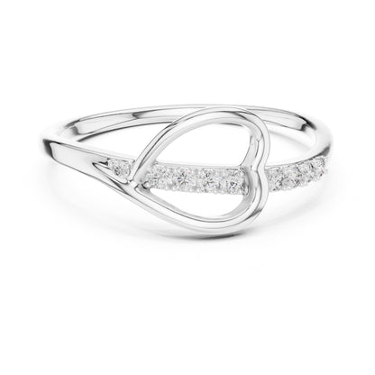 Livia Round Lab Grown Diamond Pave Crossover Ring