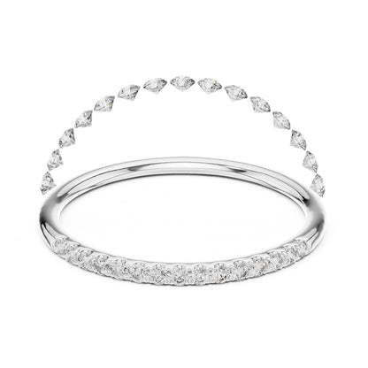 Aurora Round Lab Grown Diamond Slim Half Eternity Ring