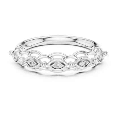 Isla Round Lab Grown Diamond Half Eternity Ring