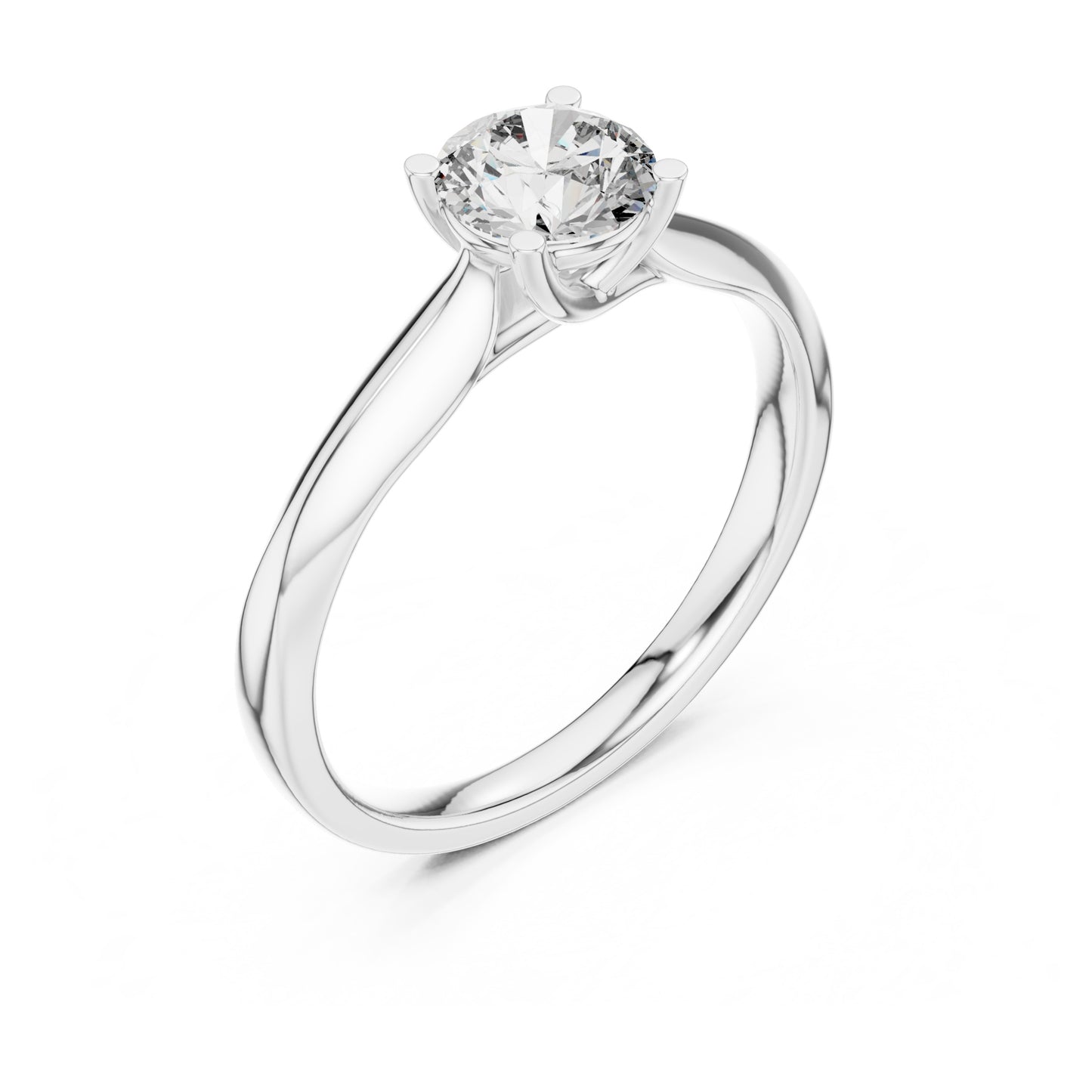 Clara 0.50ct Round Lab Grown Diamond Claw Solitaire Engagement Ring