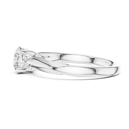Clara 0.50ct Round Lab Grown Diamond Claw Solitaire Engagement Ring