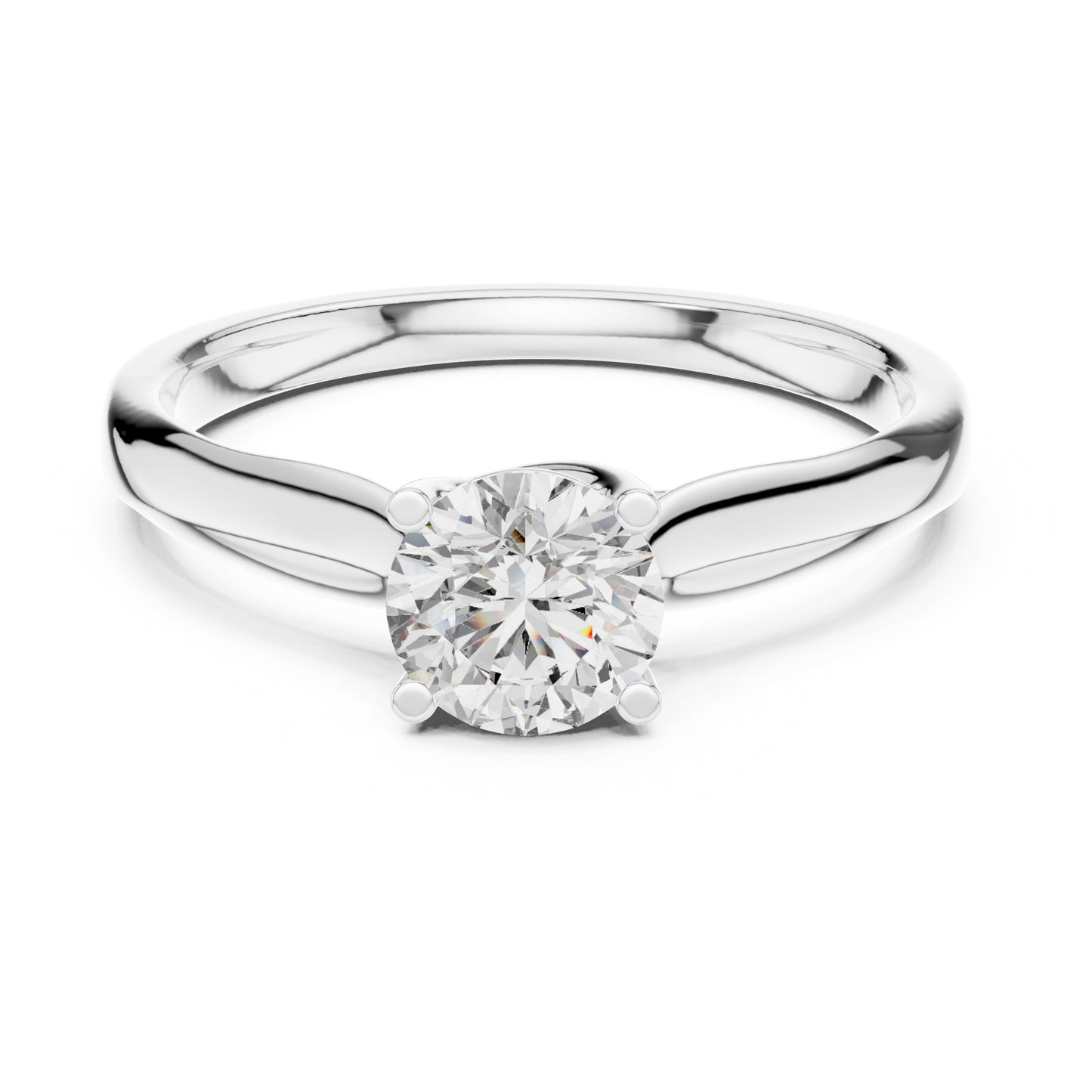 Clara 0.50ct Round Lab Grown Diamond Claw Solitaire Engagement Ring