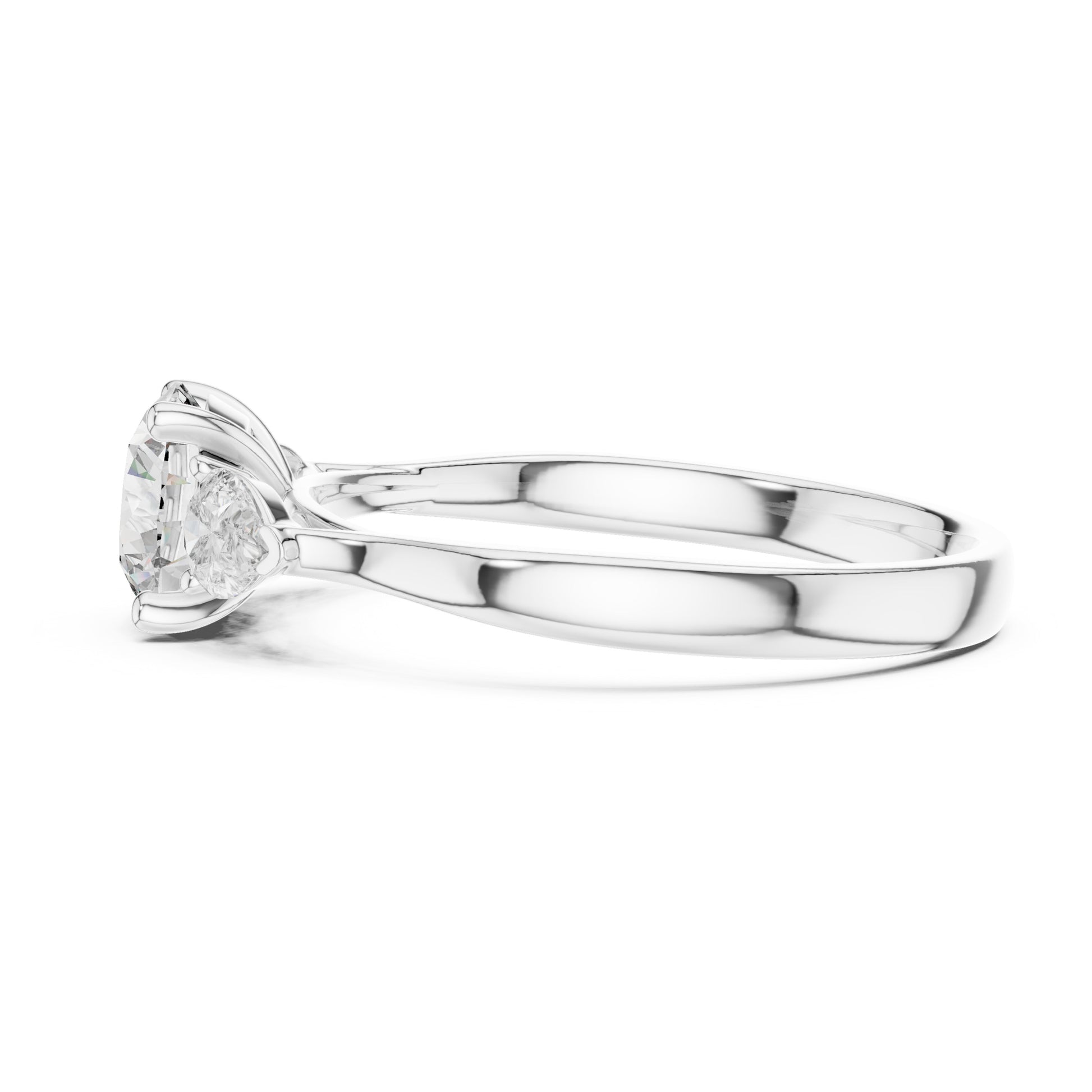 Sienna 1.5 Carat Round Lab Grown Diamond Three Stone Ring
