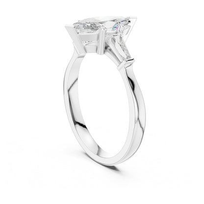 Sienna 1 Carat Marquise Lab Grown Diamond Graduated Three Stone Ring
