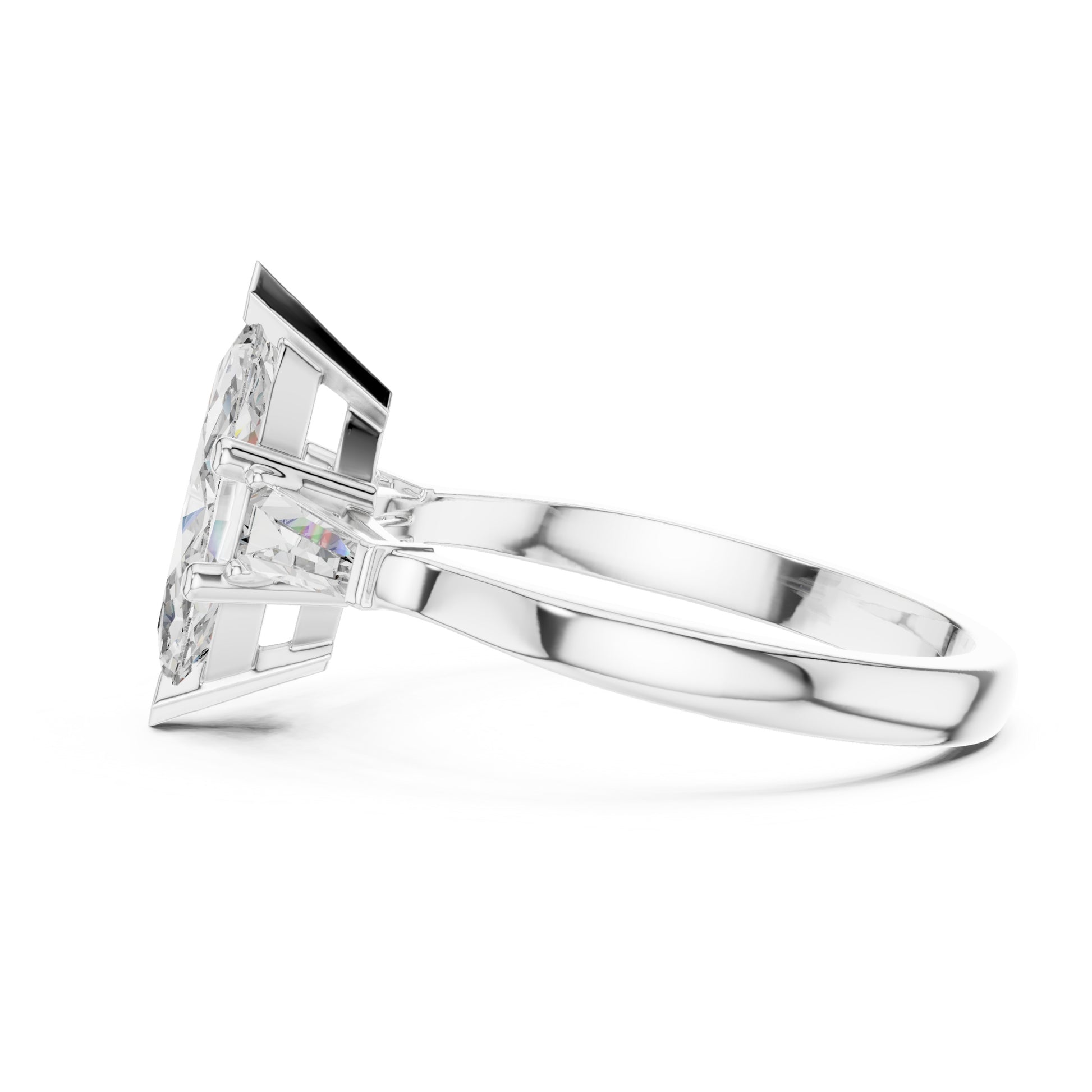 Sienna 1 Carat Marquise Lab Grown Diamond Graduated Three Stone Ring