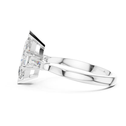Sienna 1 Carat Marquise Lab Grown Diamond Graduated Three Stone Ring