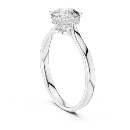 Celeste 1 Carat Round Lab Grown Diamond Engagement Ring