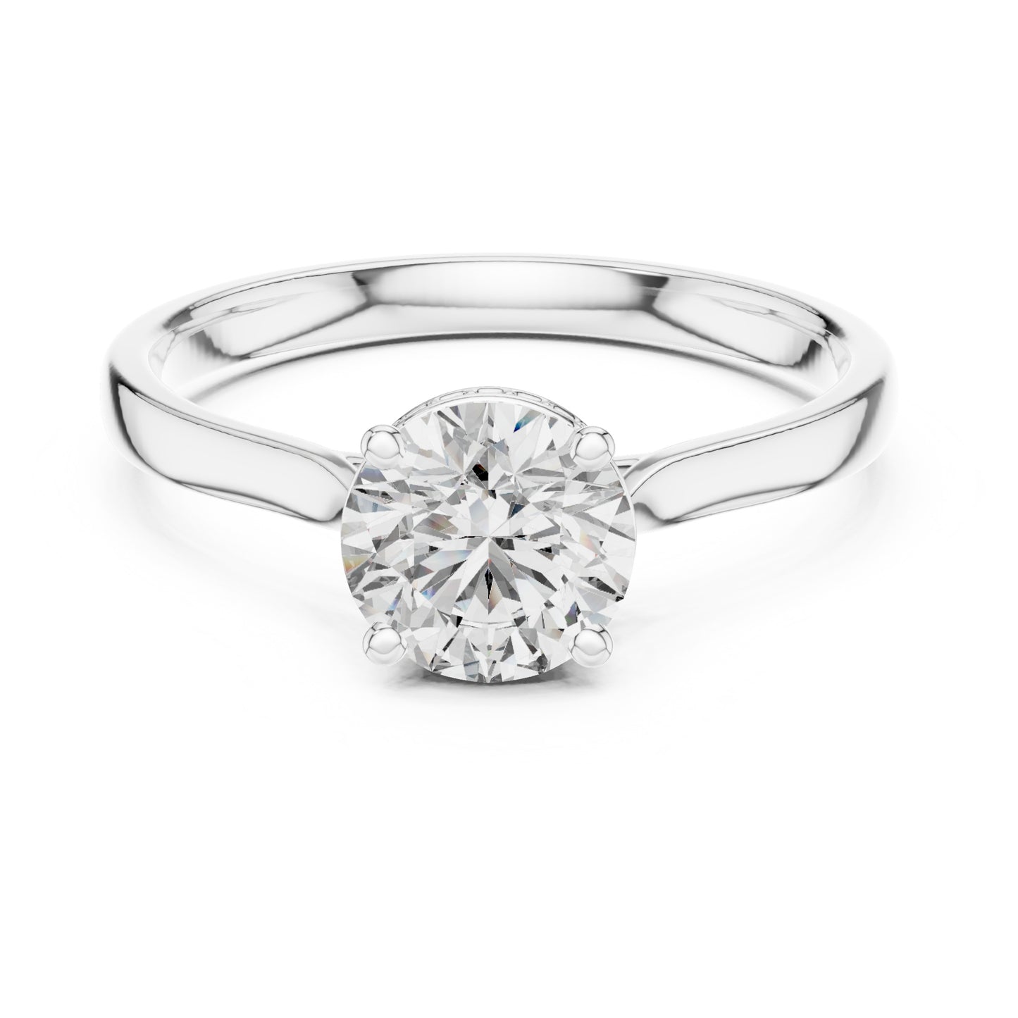 Celeste 1 Carat Round Lab Grown Diamond Engagement Ring