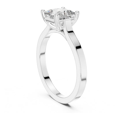Vera 1 Carat Princess Lab Grown Diamond Solitaire Engagement Ring